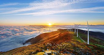 Onshore wind farm - renewable energies in South Africa
